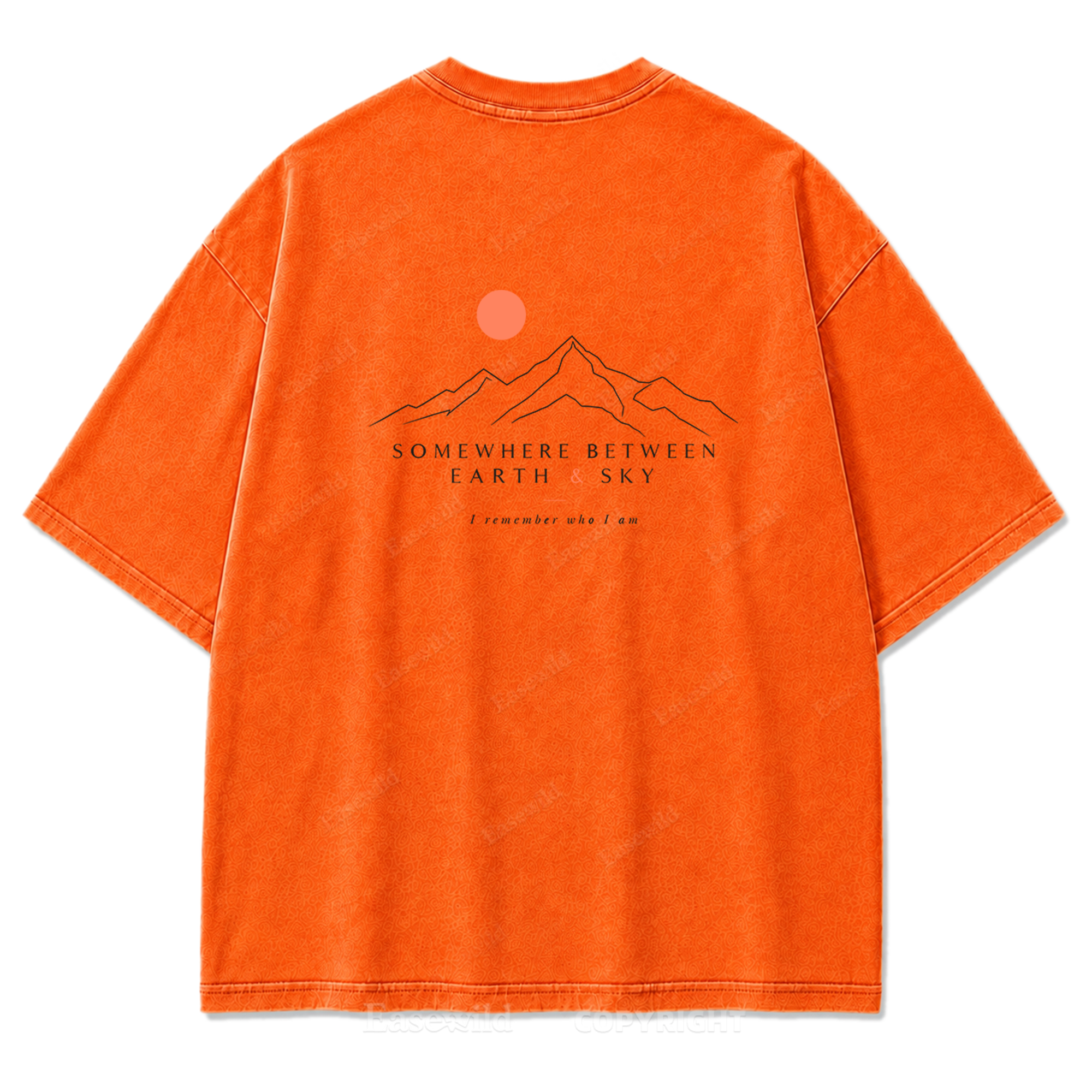 Somewhere Between Earth & Sky Washed Print T-Shirt