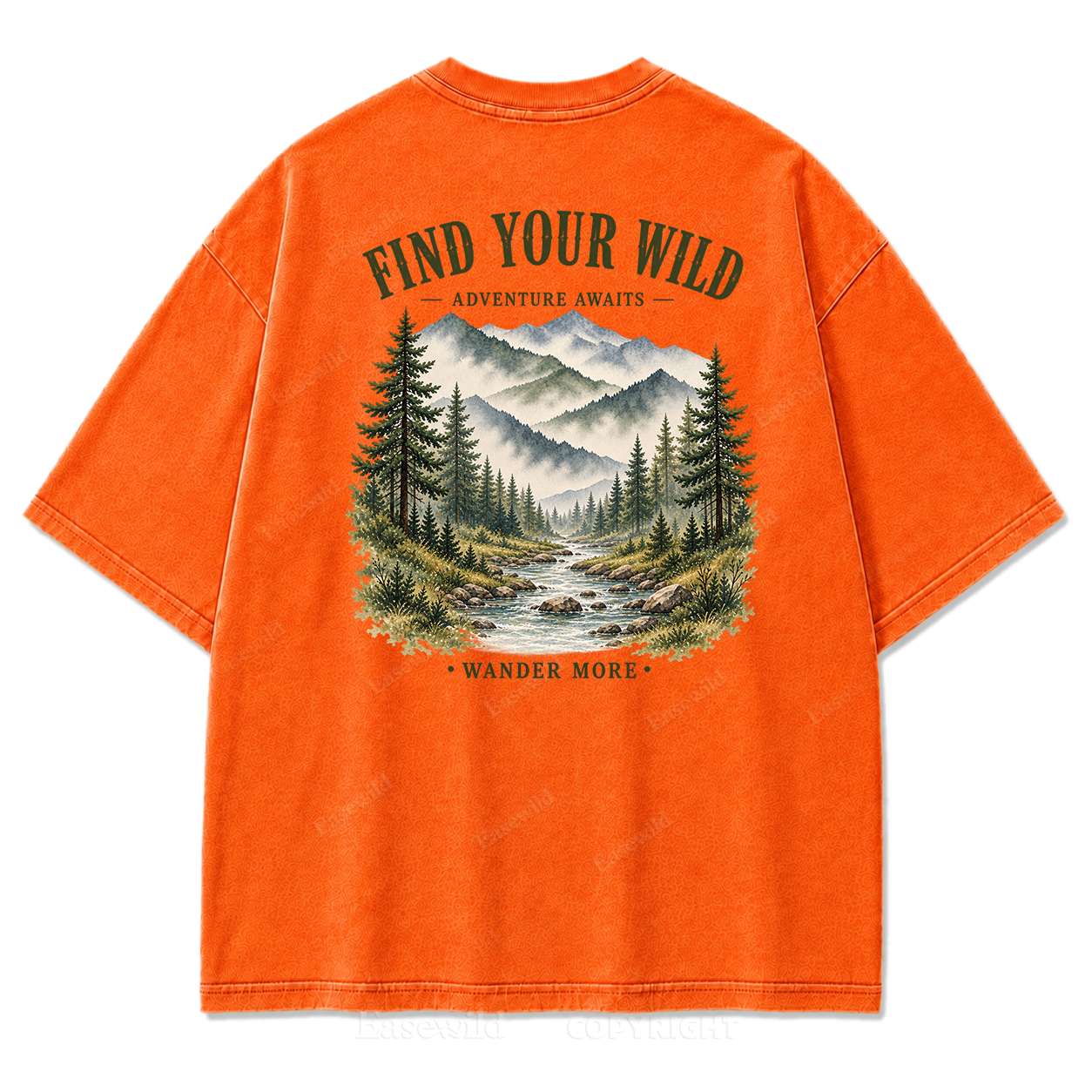 Find Your Wild Mountain Adventure Print Tee