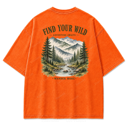Find Your Wild Mountain Adventure Print Tee