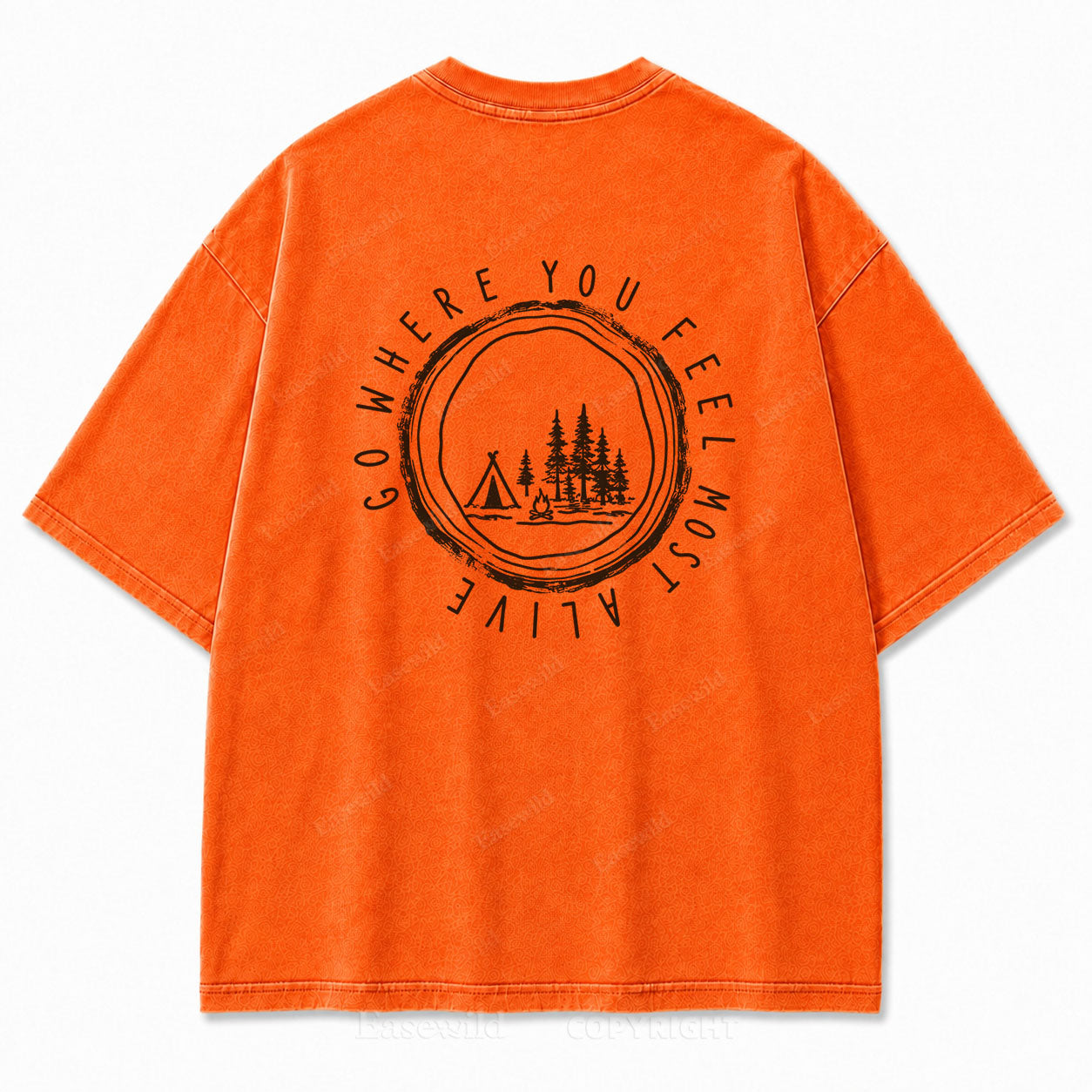 Go Where You Feel Most Alive Outdoor Washed Print Tee