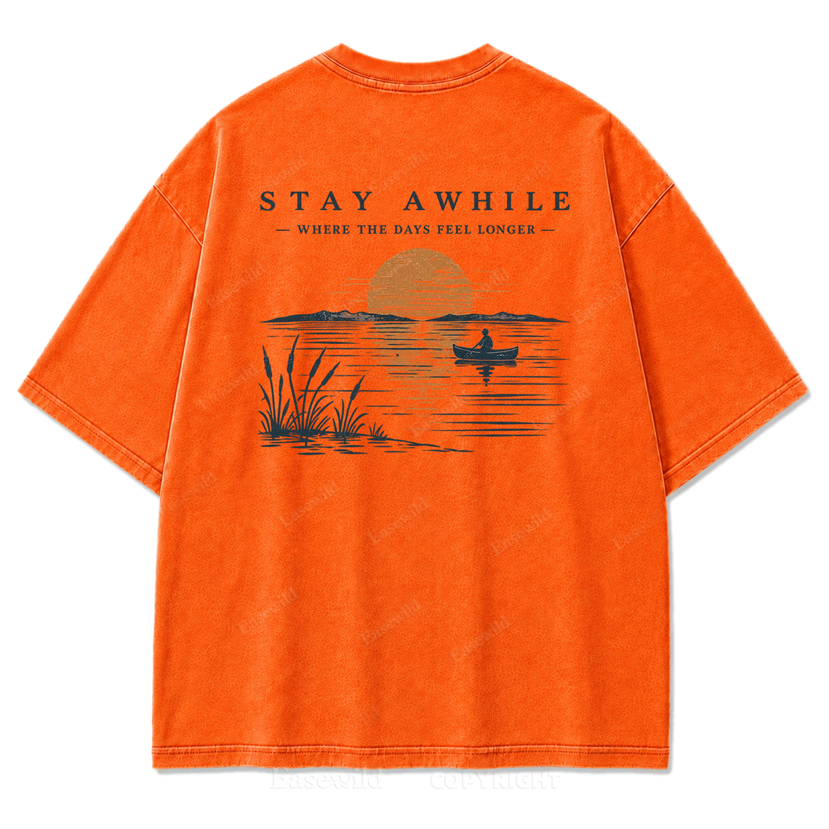 Stay Awhile by the Water Print Tee