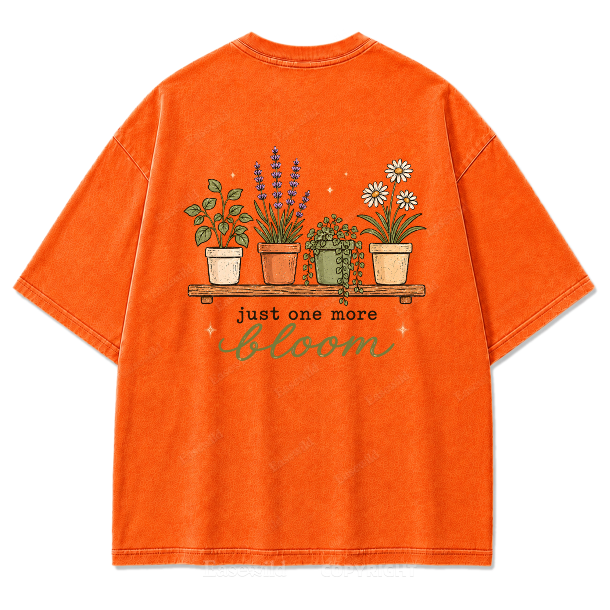 Just One More Bloom Washed Print Tee
