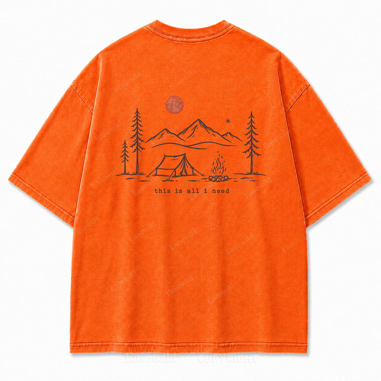 This Is All I Need Camping Washed Print Tee