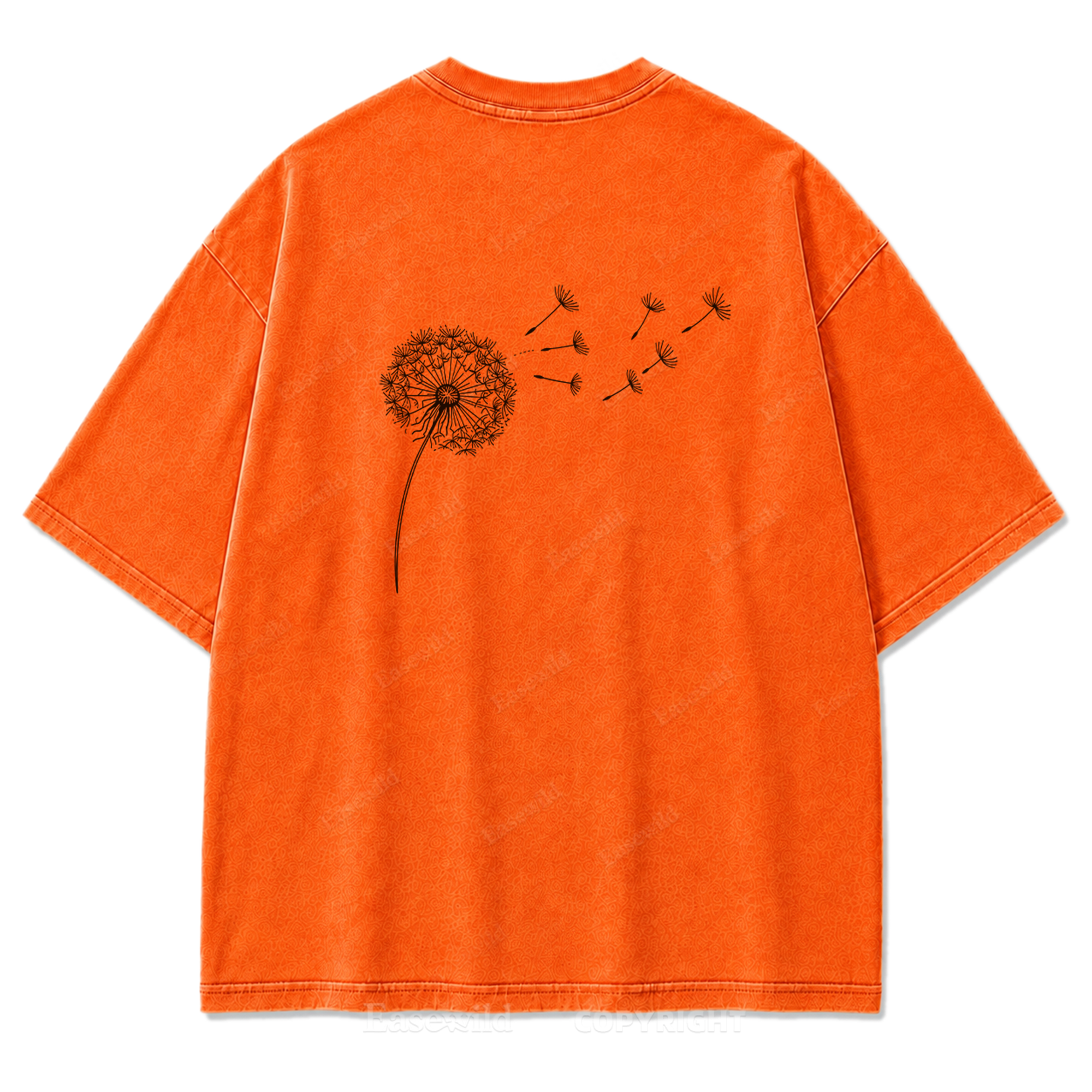 Drifting Wishes Dandelion Washed Print Tee