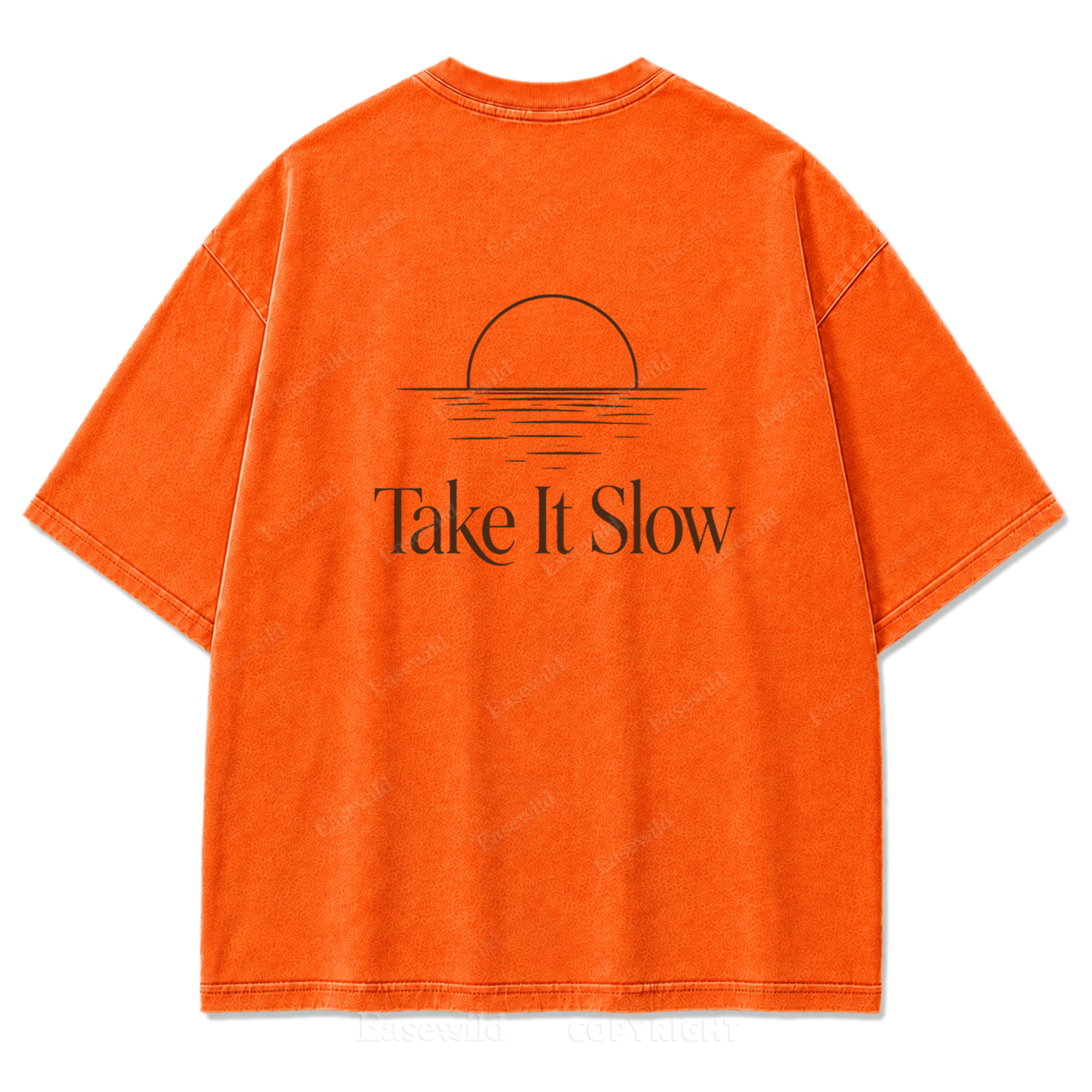 Still Water, Slow Days Washed Print Tee
