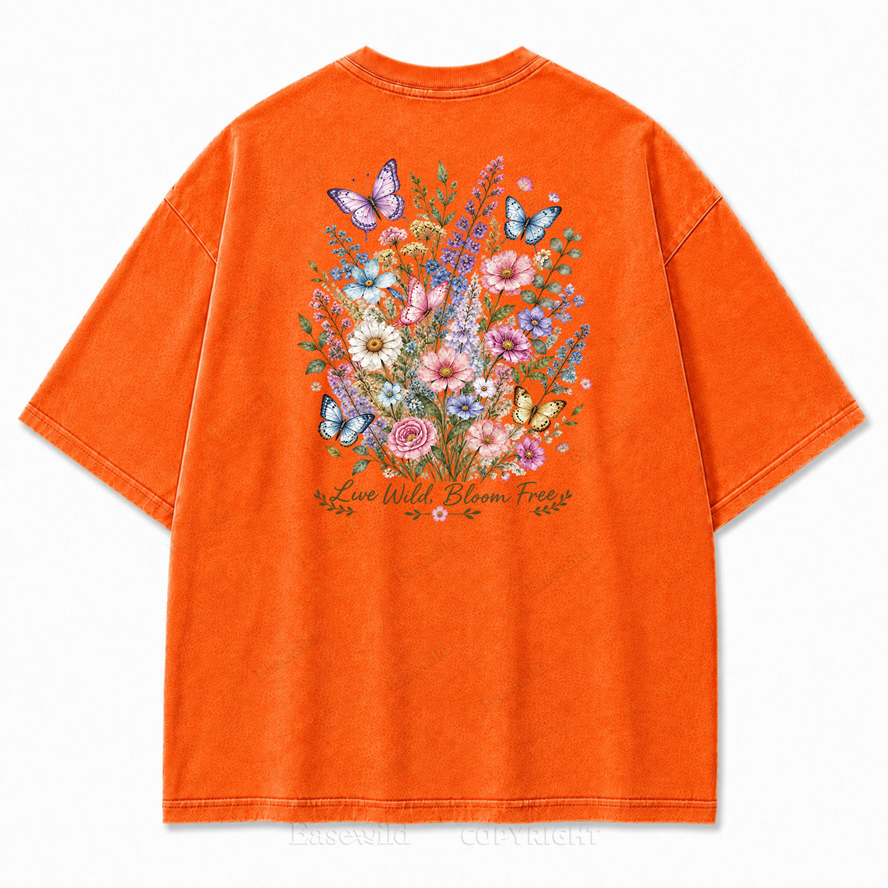 Live Wild Bloom Free Floral Art Print Tee