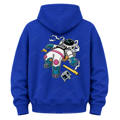 Relaxed Astronaut Graphic Hoodie