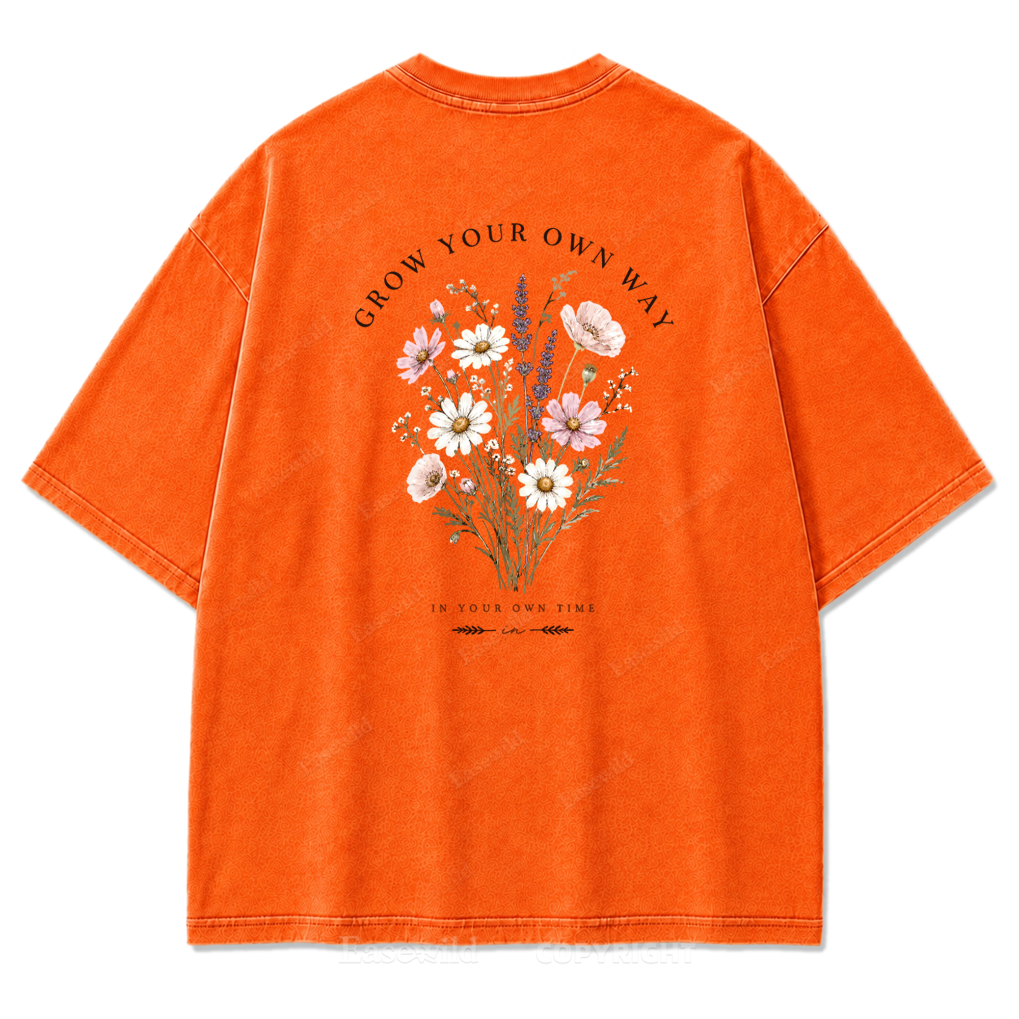 Grow Your Own Way Wildflower Washed Print Tee