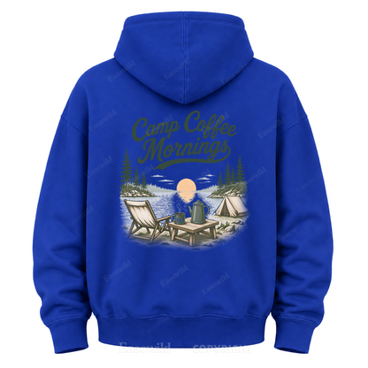 Camp Coffee Mornings Washed Graphic Hoodie
