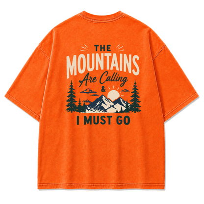 Mountain Escape Adventure T-Shirt mit Waschung