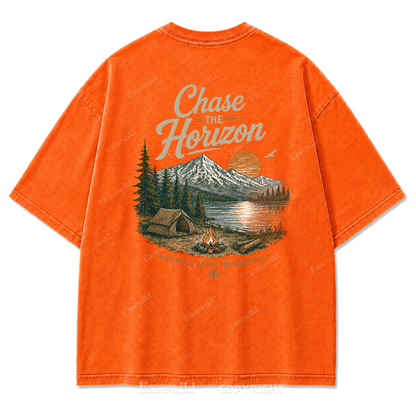 Horizon Escape See Verwaschener Print-Shirt