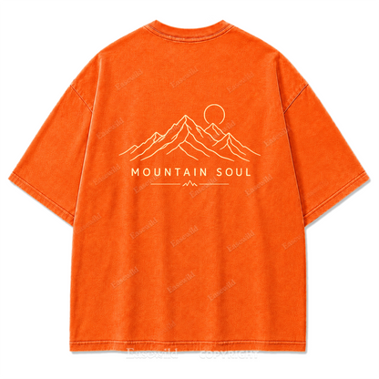 Mountain Soul Minimal Washed Print Tee