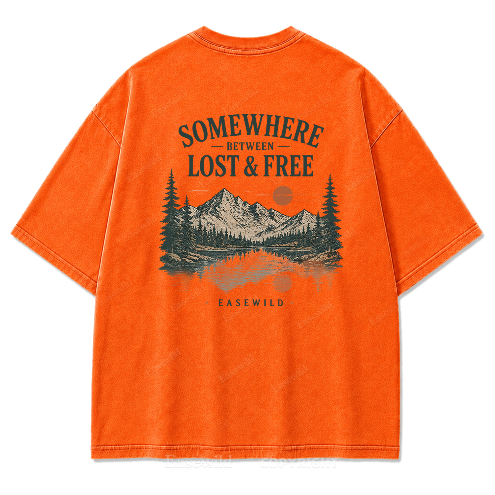Wilderness Reflections Mountain Washed Print Tee