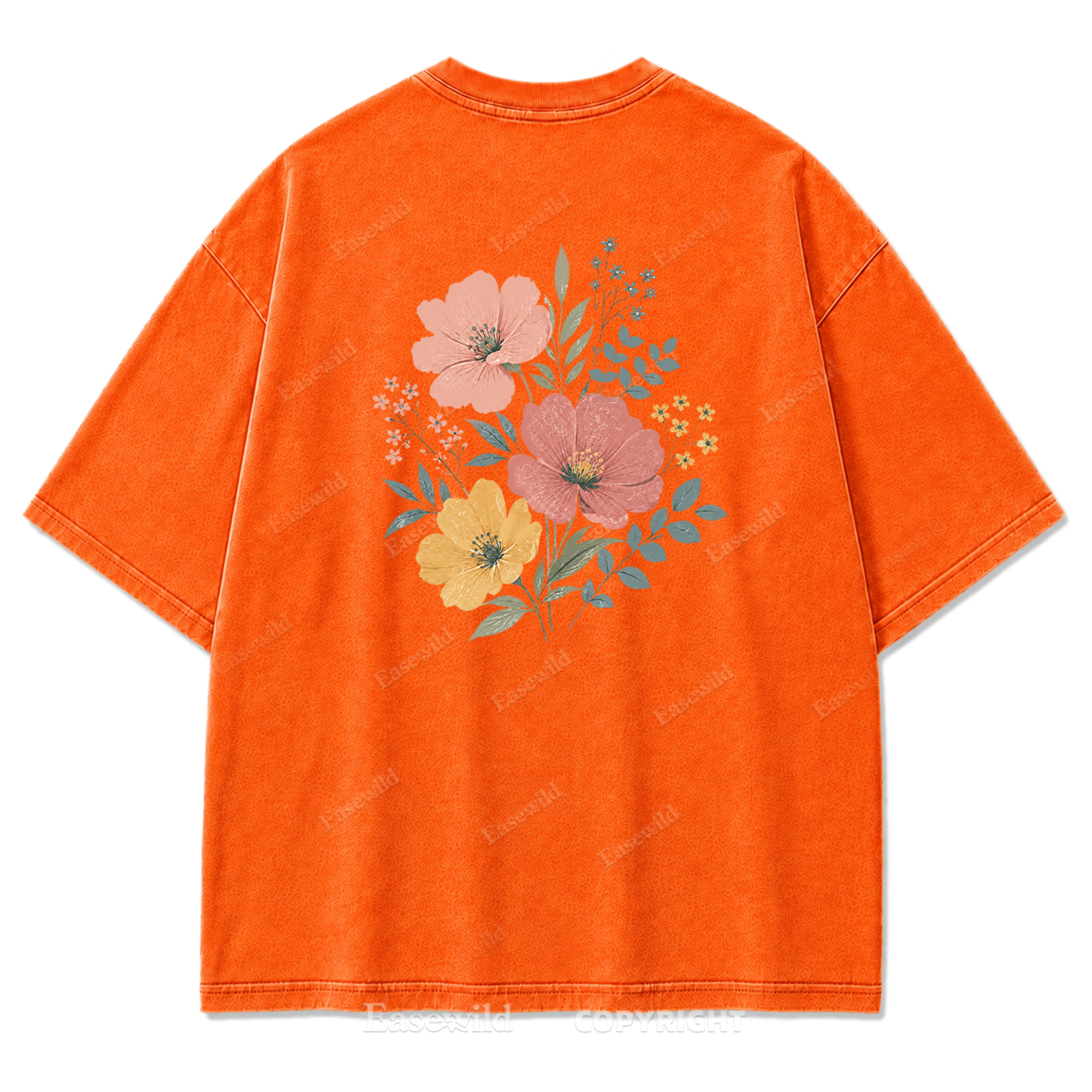 Soft Bloom Floral Washed Print Tee