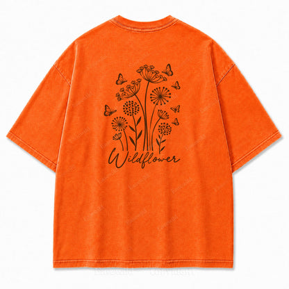 Wildflower Washed Print Tee