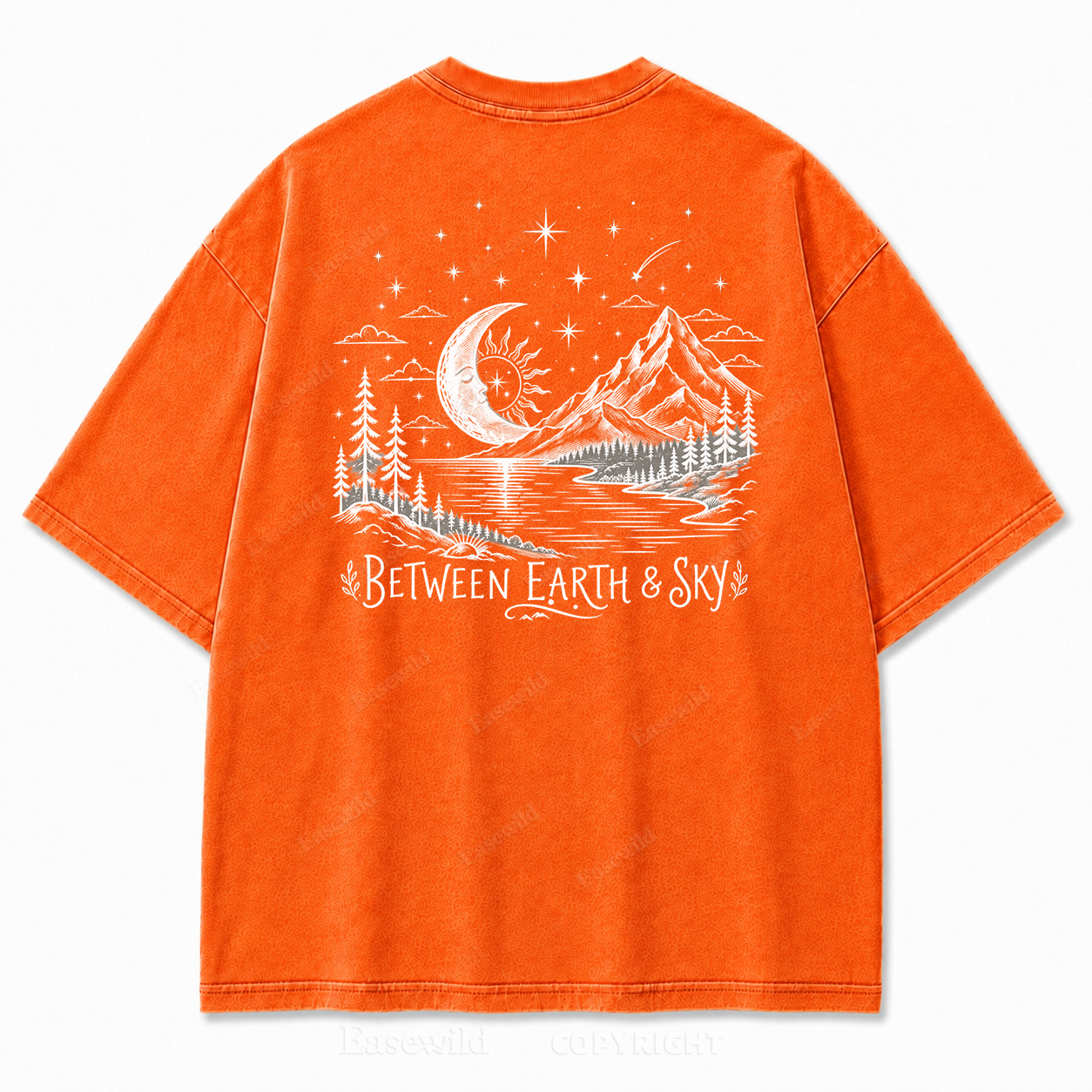 Between Earth & Sky Mountain Vintage Print Tee