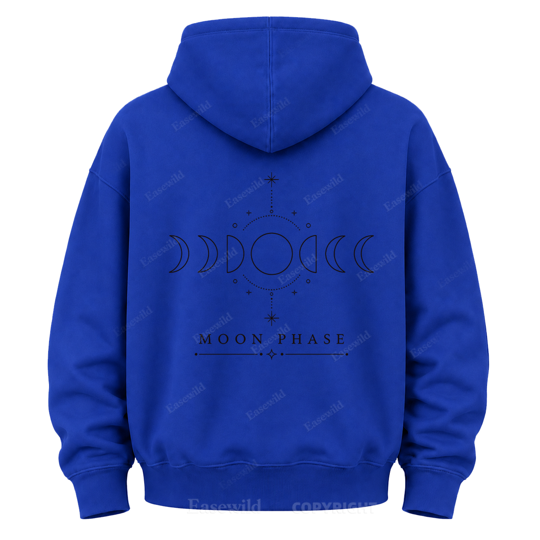 Kapuzenpullover mit Mondphasengrafik