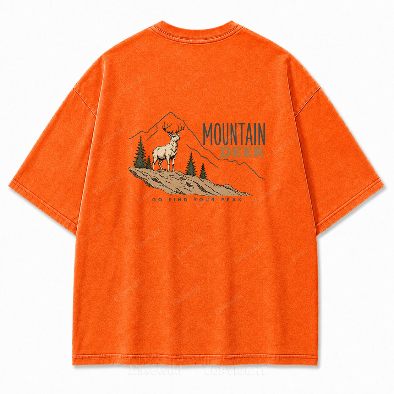 Go Find Your Peak Washed Print Tee