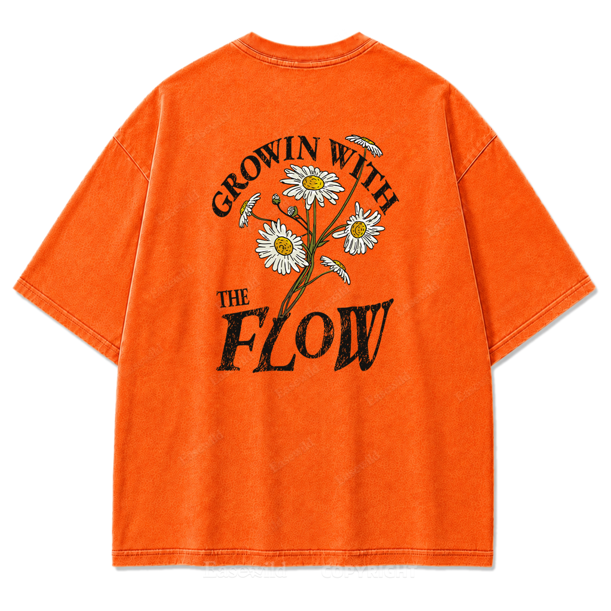 Grow With The Flow Daisy Washed Print Tee