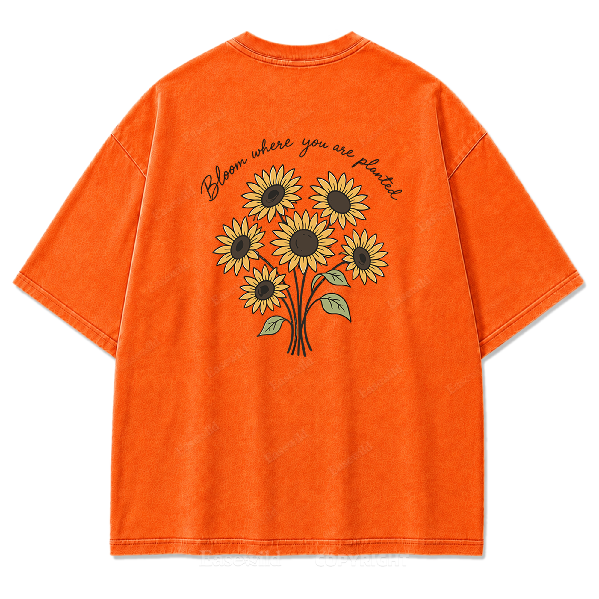 Bloom Where You Are Planted Washed Print Tee