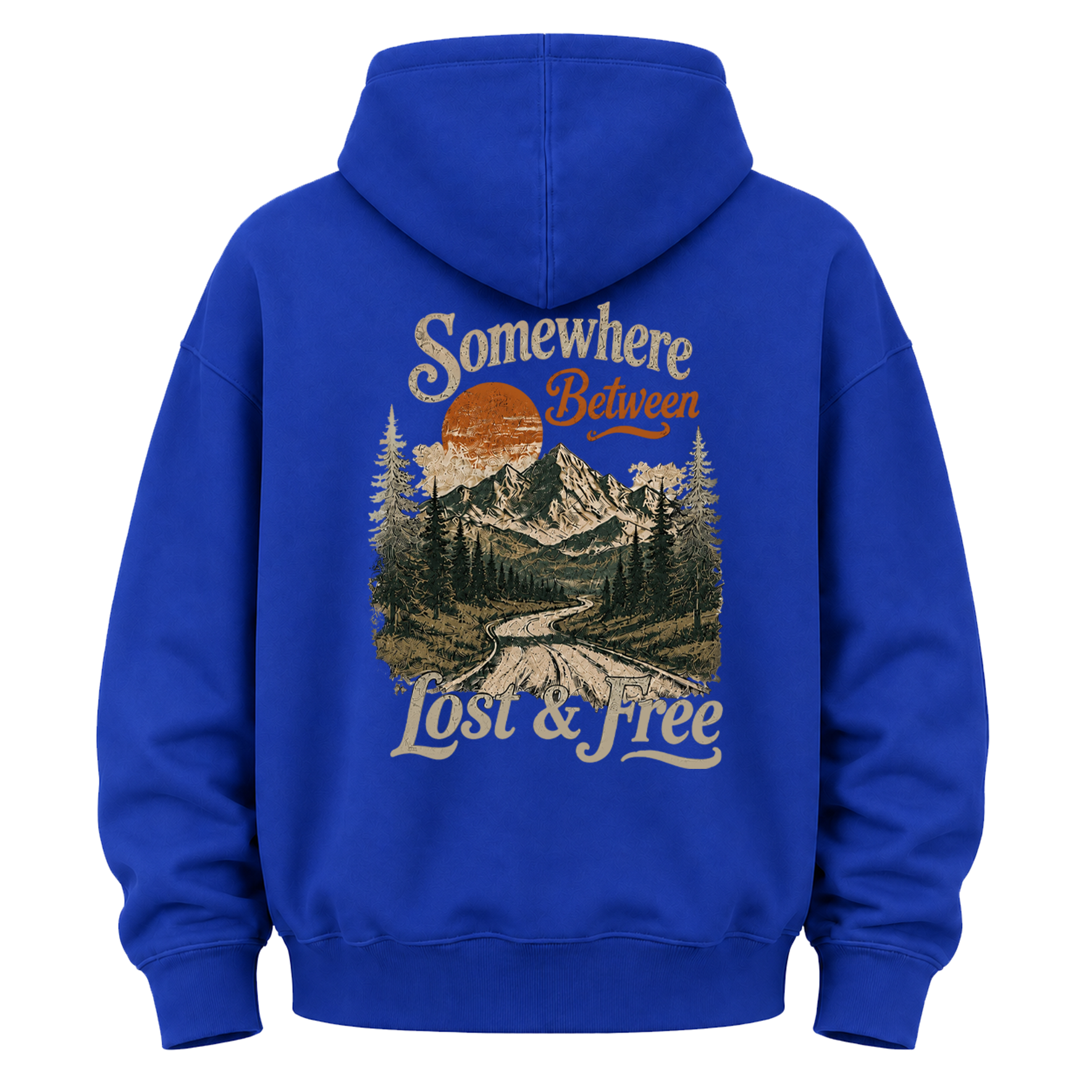 Somewhere Between Lost & Free Graphic Hoodie