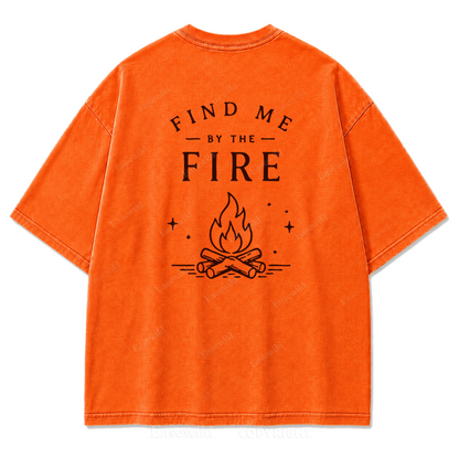 Find Me by the Fire Washed Print Tee