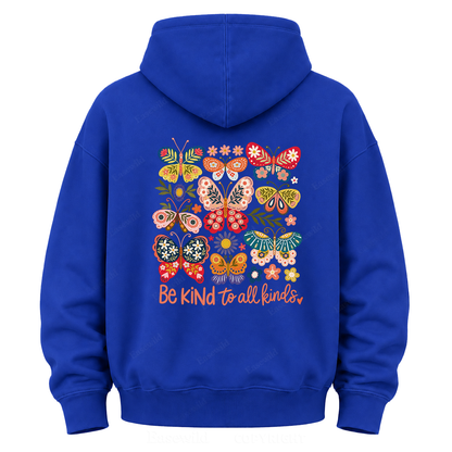 Be Kind to All Kinds Butterfly Graphic Hoodie
