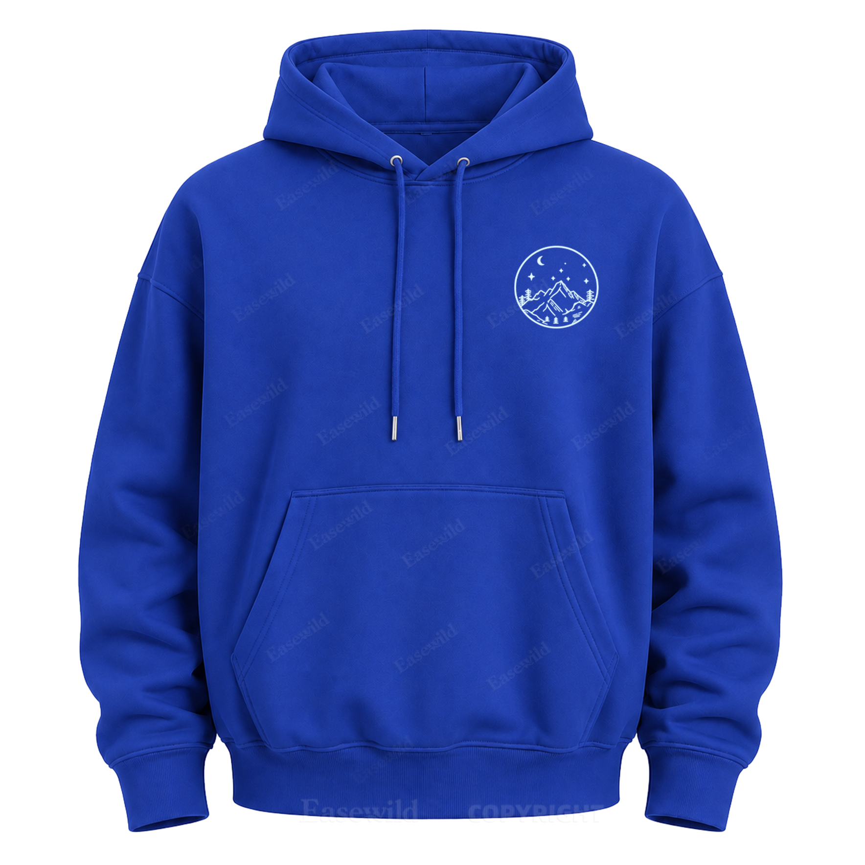 Celestial Mountain Sun & Moon Graphic Hoodie