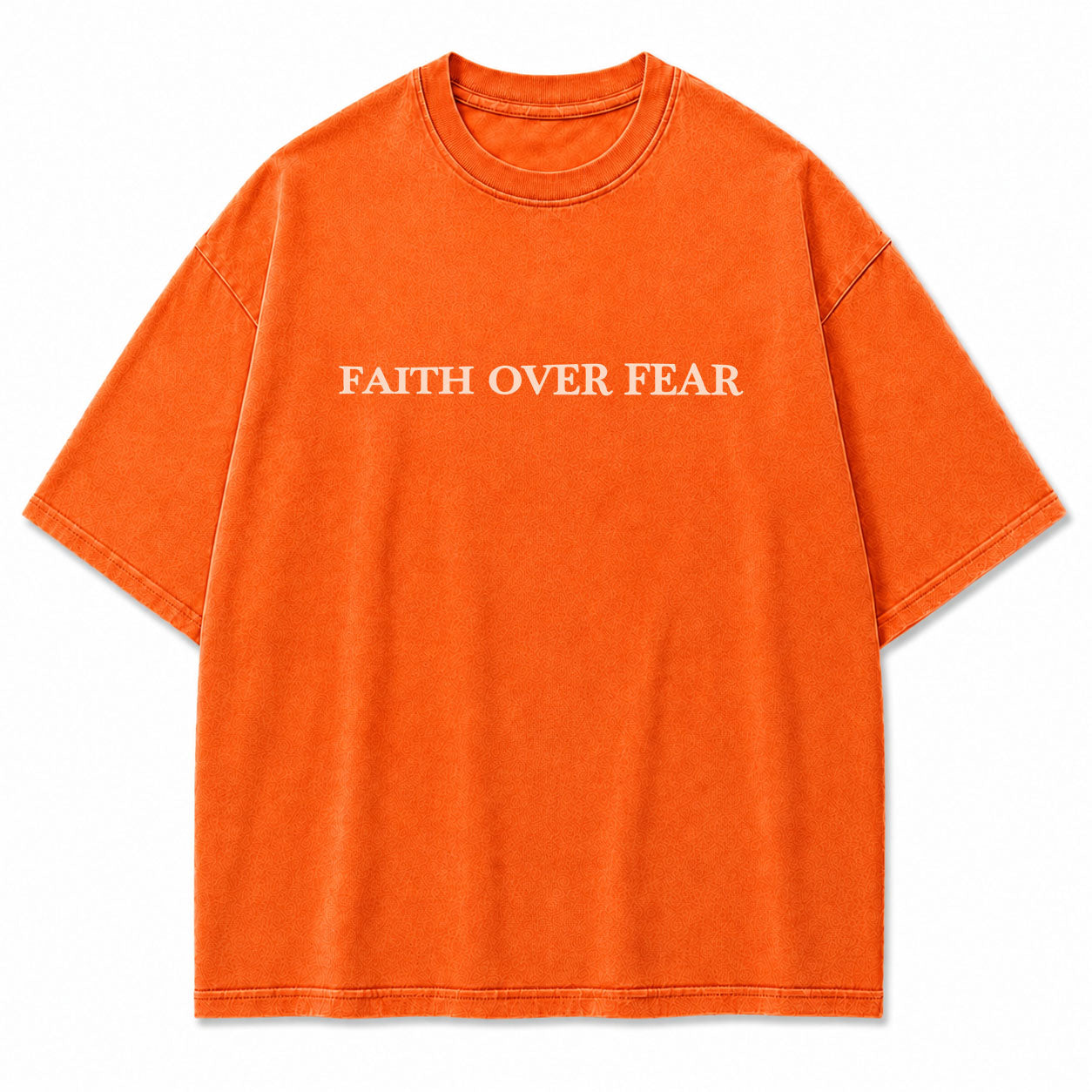 Faith Over Fear Oversized Christian Graphic Tee