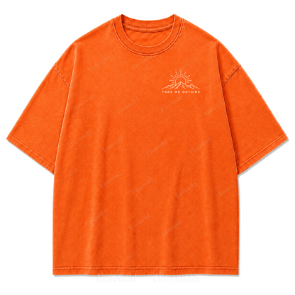 Called Back to the Outside Washed Print Tee