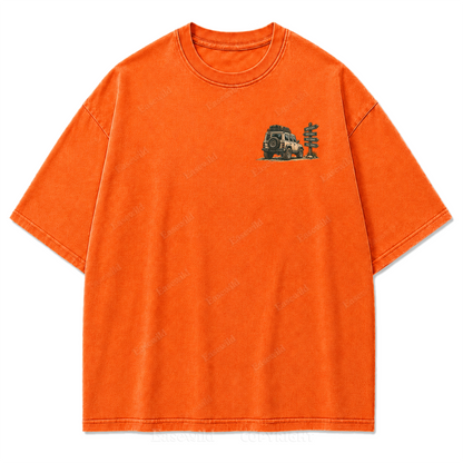 Desert Route Road Trip Washed Print Tee