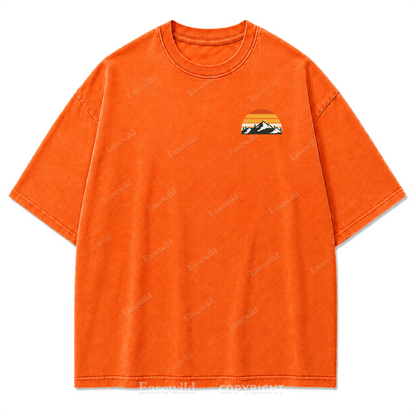 Trail Mood – Take A Hike Washed Print Tee