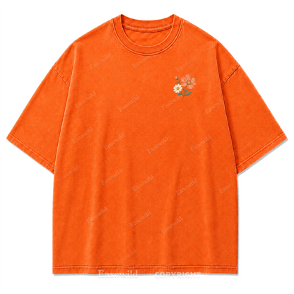 Pastel Wildflower Washed Print Tee