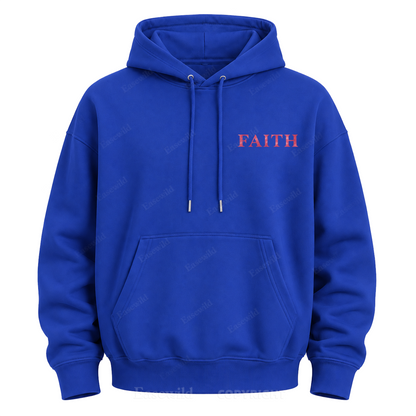 Faith Over Fear Pink Ribbon Graphic Hoodie