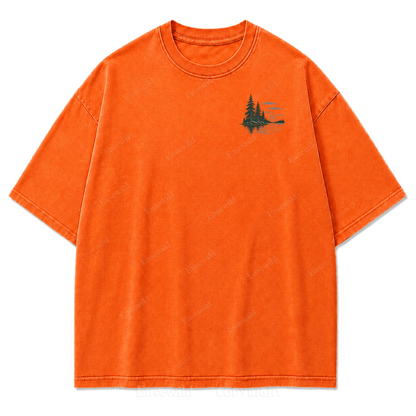 T-Shirt mit gewaschenem Aufdruck: Wo Seetage zu Erinnerungen werden