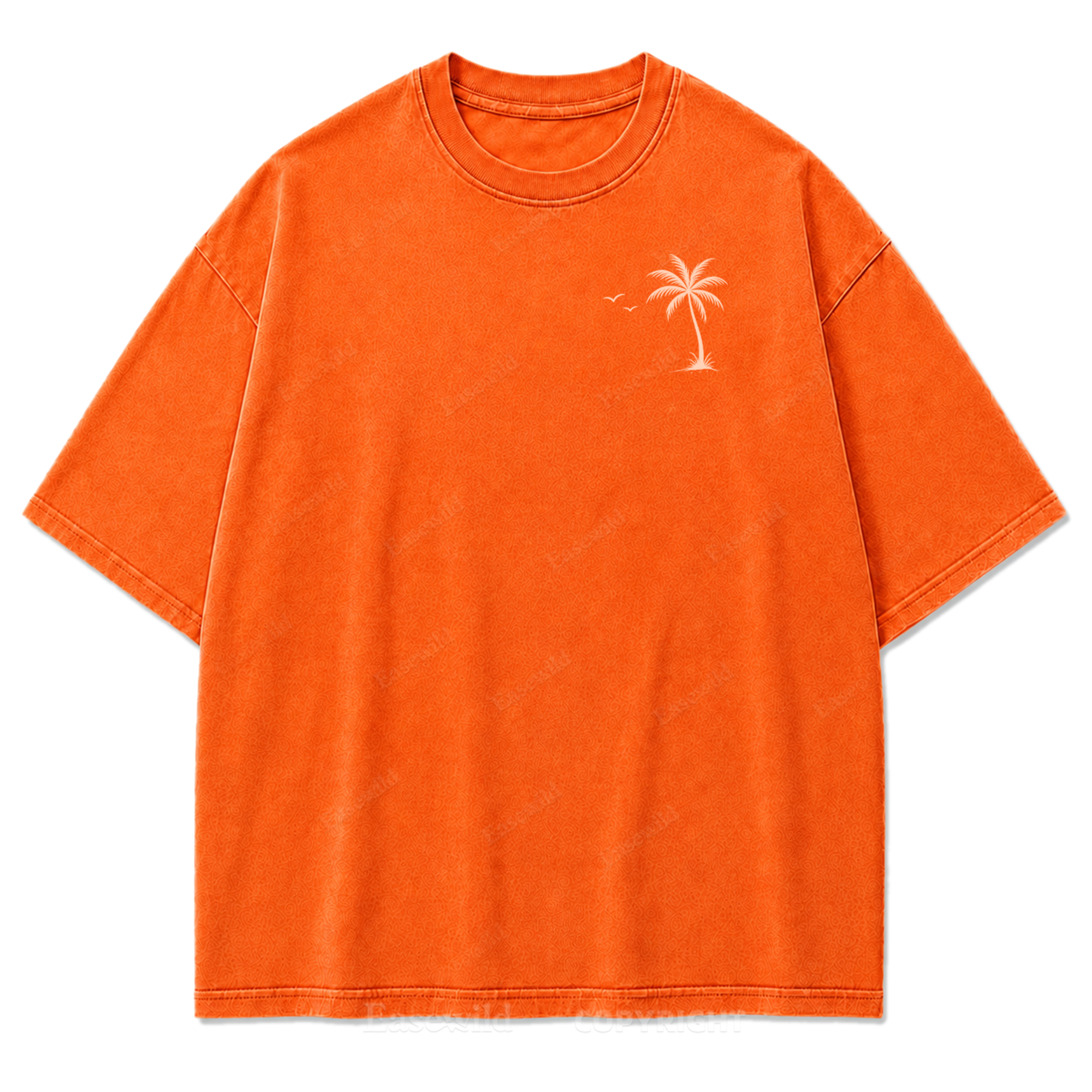T-Shirt mit gewaschenem Aufdruck „Life Is Better at the Beach“