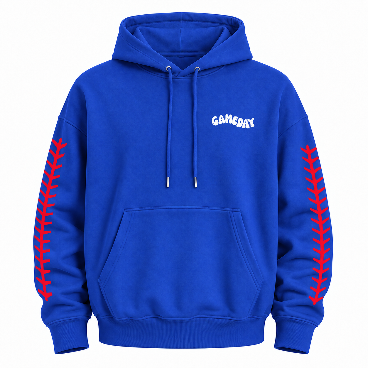 Game Day Baseball Stitch Graphic Hoodie