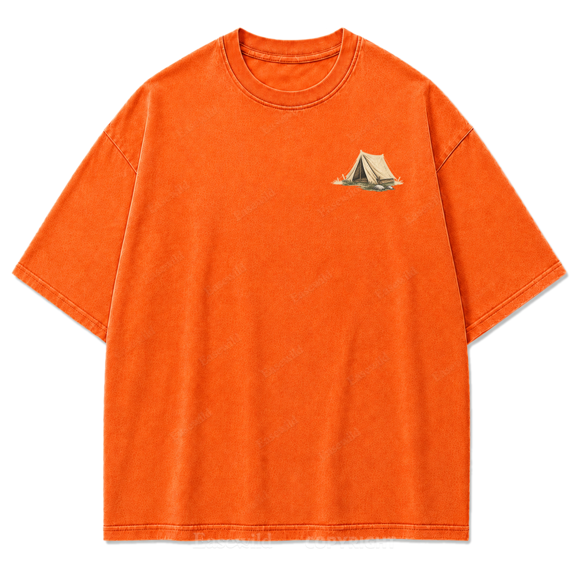 T-Shirt mit Lakeside Coffee Washed Print