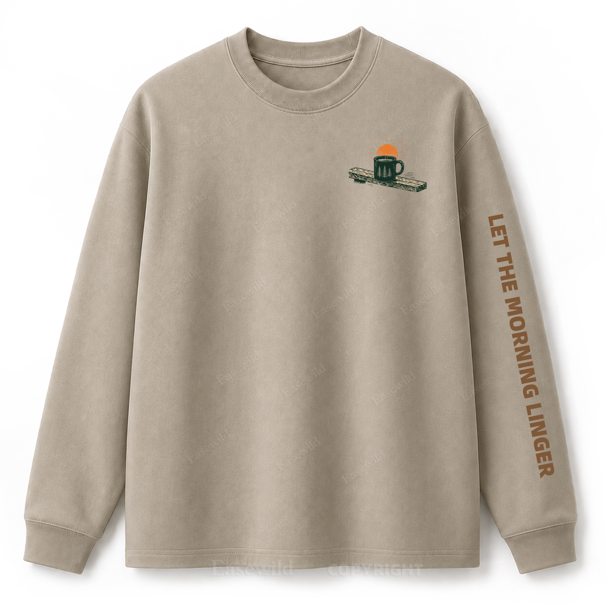 Slow Mornings Graphic Long Sleeve Tee