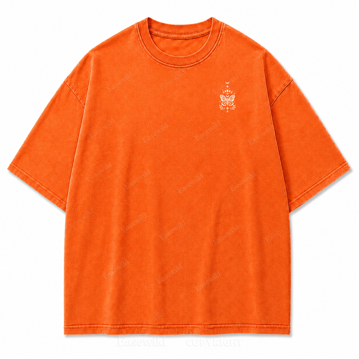 Lunar Magic Celestial Moth Moon‑Phase Graphic Print Tee
