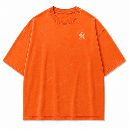 Lunar Magic Celestial Moth Moon‑Phase Graphic Print Tee
