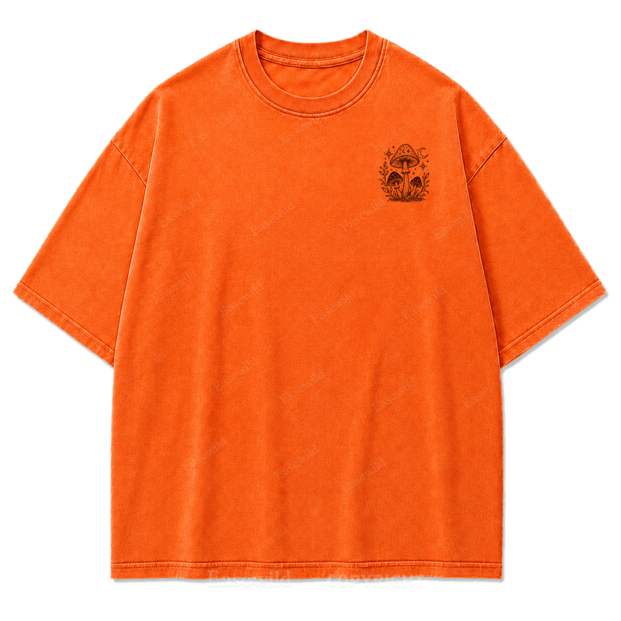 Wild Soul Soft Heart Mushroom Washed Print Tee