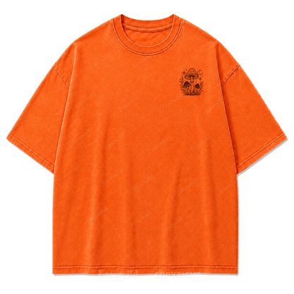 Wild Soul Soft Heart Mushroom Washed Print Tee