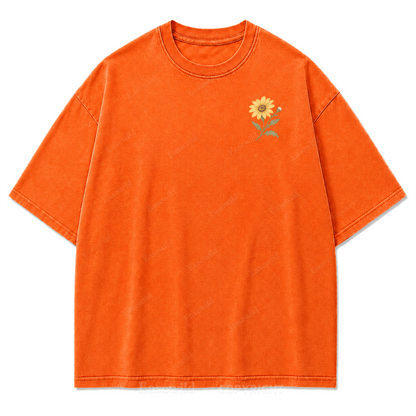 Rooted Yet Free Washed Print Tee