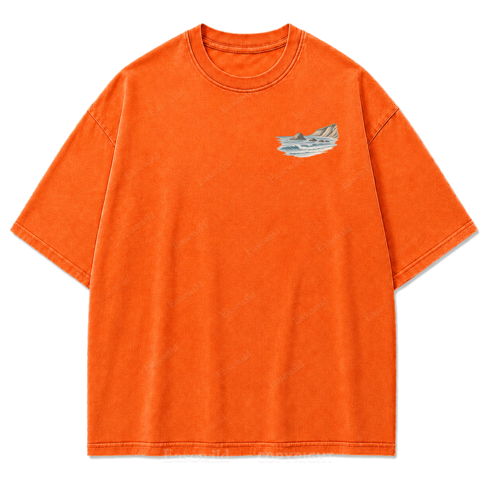 Let the Tide Reset Me Washed Print Tee