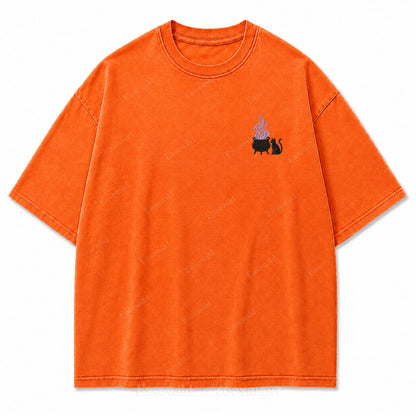 Girls Will Be Girls Halloween Washed Graphic Tee