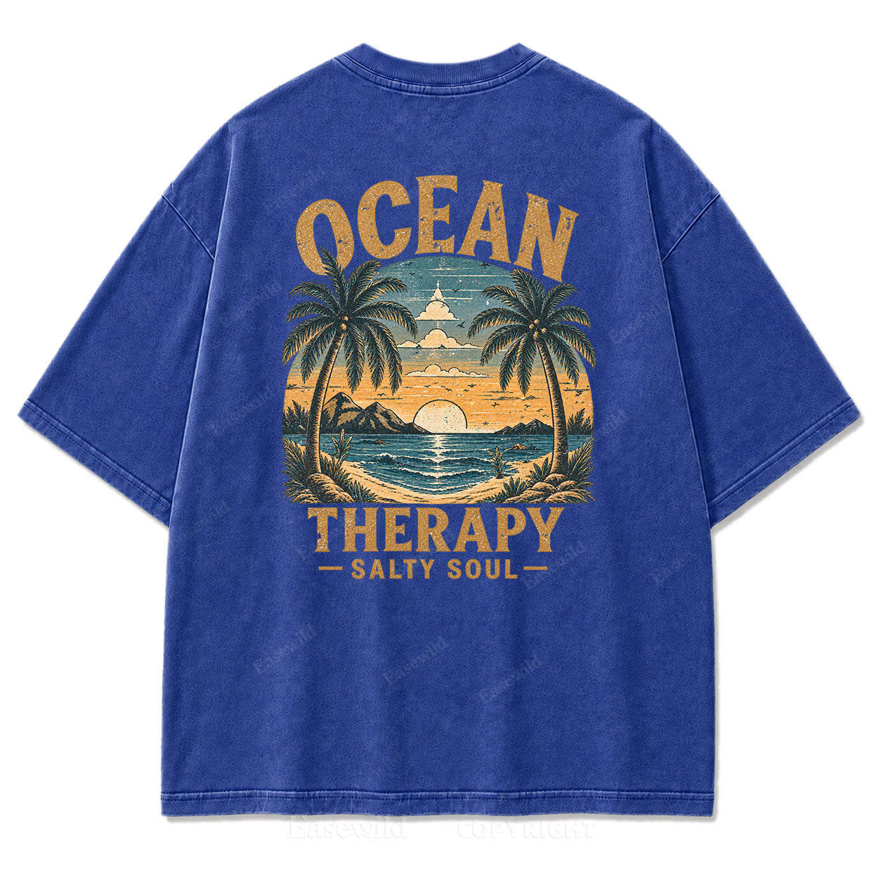 Ocean Therapy Salty Soul Washed Graphic Tee