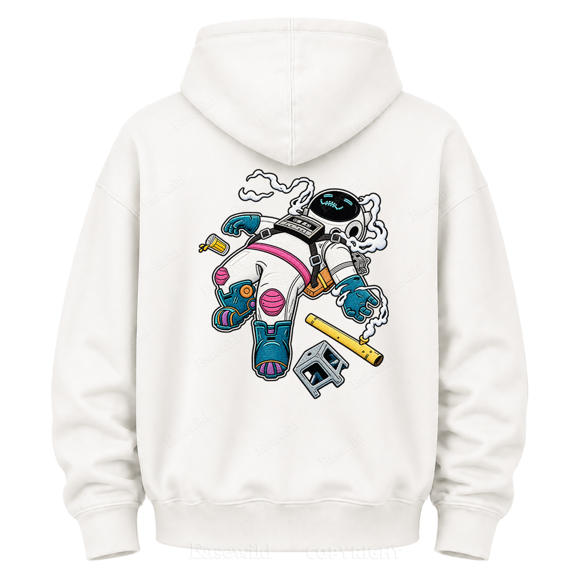 Relaxed Astronaut Graphic Hoodie