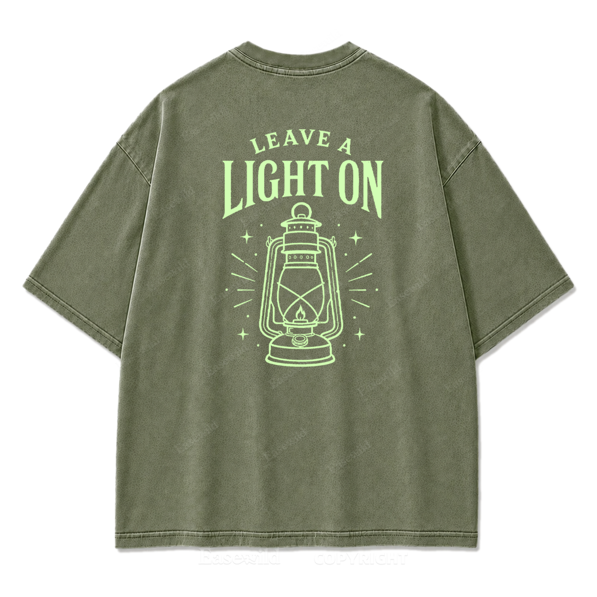 T-Shirt mit „Leave A Light On“-Grafikprint