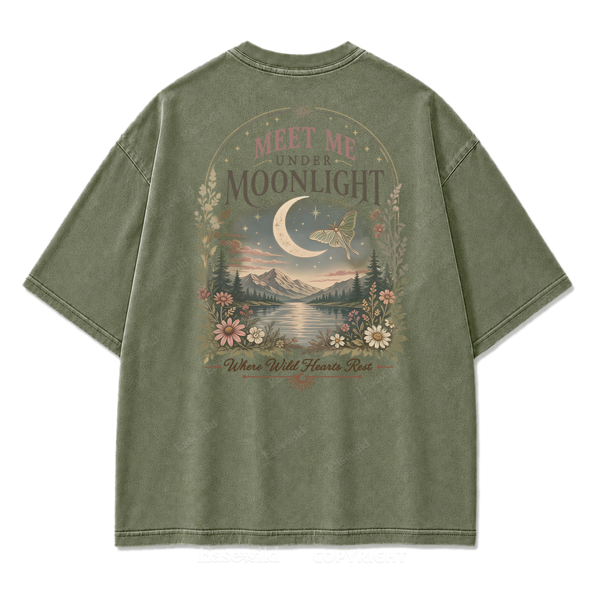 Lunar Lake Wildflower Washed Print Tee